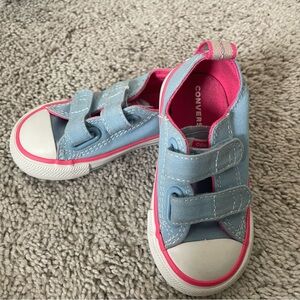 Converse Kids Blue and Pink Sneakers